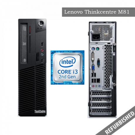 Lenovo ThinkCentre M81 SFF (i3 2nd Gen, 8GB DDR3 RAM, 256GB SATA 